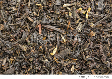 texture of Chinese oolong black tea 77896290