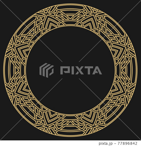 Circular decorative frame. Circular decorative frame. 77896842