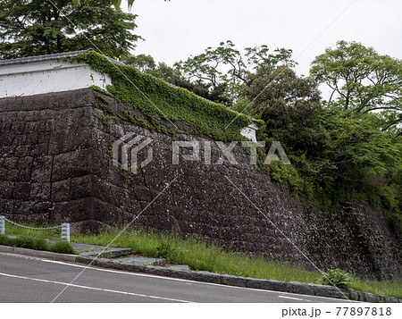 史跡 写真 仙台城跡 石垣 脇やぐら石垣 日本100名城石垣 史跡 写真 仙台城跡 石垣 脇やぐら石垣 日本100名城石垣 77897818