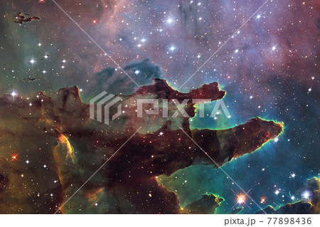 Beautiful galaxy. Elements of this image furnished by NASA 77898436