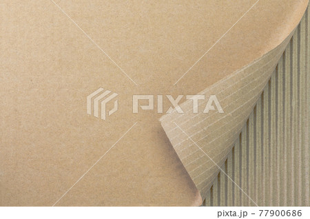 右端がめくれたダンボール紙 右端がめくれたダンボール紙 77900686