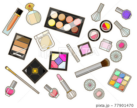 コスメ用品のイラストセット 77901470
