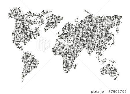 Dotted world map. Abstract infographic isolated vector worldmap 77901795