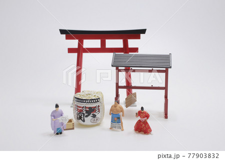 the Red Torii Gate, the mini figure of japan culture the Red Torii Gate, the mini figure of japan culture 77903832