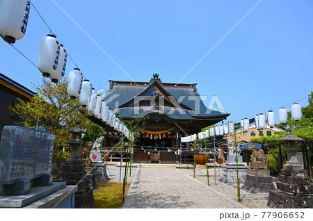 大地主神社　山王神社　拝殿　七尾市 77906652