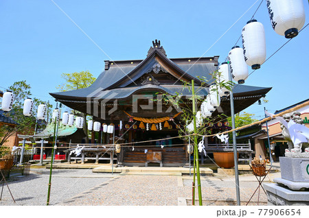 大地主神社　山王神社　拝殿　七尾市 77906654