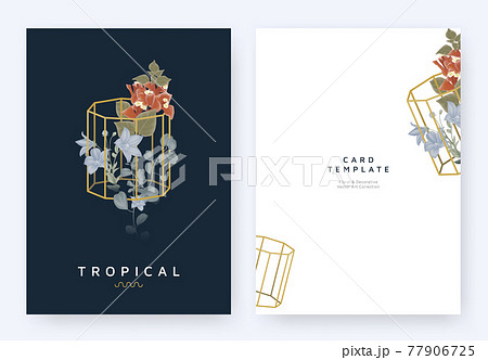 Minimalist Invitation Card Template Design のイラスト素材