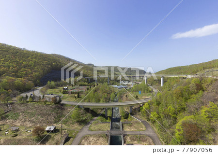 朝里川大橋、ループ橋 朝里川大橋、ループ橋 77907056