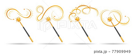 Cartoon magical wand 77909949