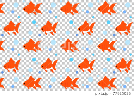 白色背景可愛金魚壁紙的矢量圖解 77915036