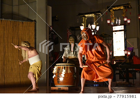 石川県輪島市 御陣乗太鼓の実演(キリコ会館) 石川県輪島市 御陣乗太鼓の実演(キリコ会館) 77915981