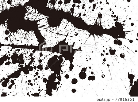 墨による血しぶきイメージ背景1 恐怖 犯罪 血痕イメージのイラスト素材