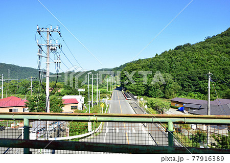 2020年夏、三陸鉄道の宮古駅から普代駅間の車窓からの風景 77916389