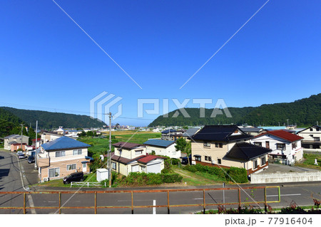 2020年夏、三陸鉄道の宮古駅から普代駅間の車窓からの風景 77916404