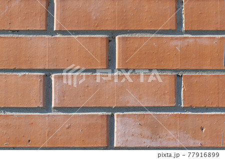 feed, background, backdrop of red, orange clean new brick building wall 77916899