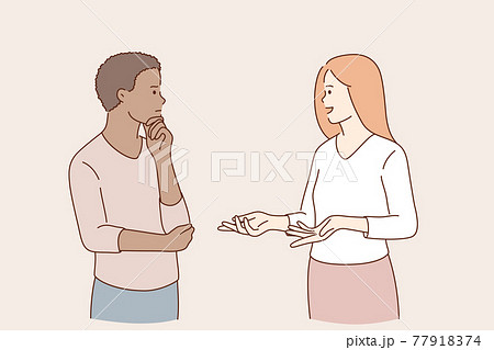 Communication and talking concept Communication and talking concept 77918374