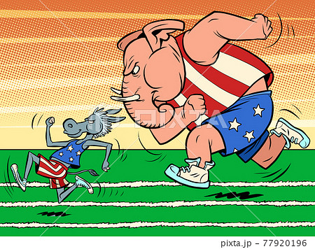republicans and democrats donkey and elephant republicans and democrats donkey and elephant 77920196