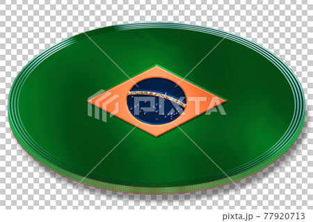 A bronze medal designed with the flag of the Federal Republic of Brazil in metal tone created by 3DCG A bronze medal designed with the flag of the Federal Republic of Brazil in metal tone created by 3DCG 77920713