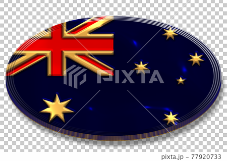 Gold medal designed with the Australian flag in metal tone created by 3DCG Gold medal designed with the Australian flag in metal tone created by 3DCG 77920733