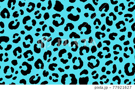 Abstract modern leopard seamless pattern. Animals trendy background. Blue and black decorative vector stock illustration for print, card, postcard, fabric, textile. Modern ornament of stylized skin Abstract modern leopard seamless pattern. Animals trendy background. Blue and black decorative vector stock illustration for print, card, postcard, fabric, textile. Modern ornament of stylized skin 77921627