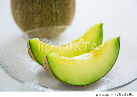メロン カットフルーツ デザート 果物 贈答品 お中元 贈答の写真素材