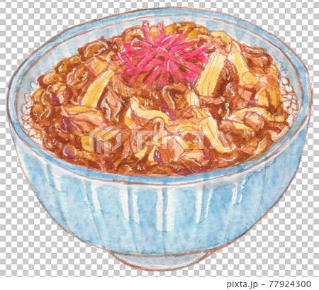 手繪餐飲菜單牛肉碗 77924300