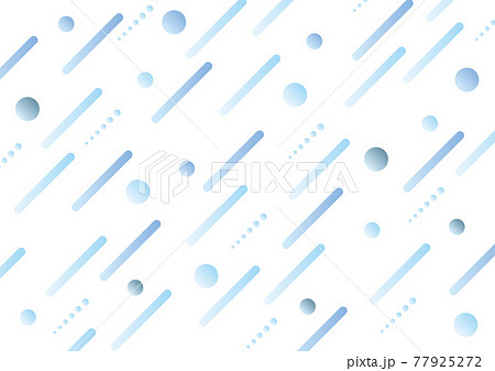 斜線と丸の幾何学模様 青のイラスト素材