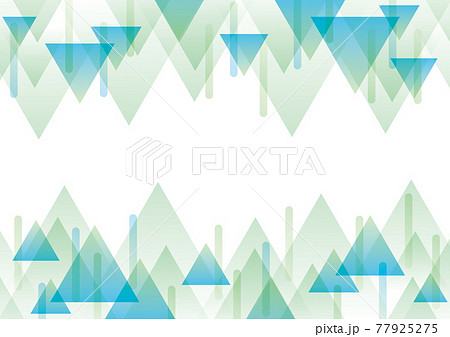 三角の幾何学模様 緑のイラスト素材 三角の幾何学模様 緑のイラスト素材