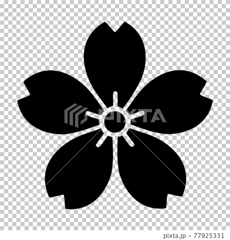 細川氏の家紋　山桜 77925331