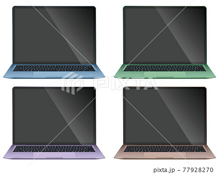 ノートパソコン　正面 77928270