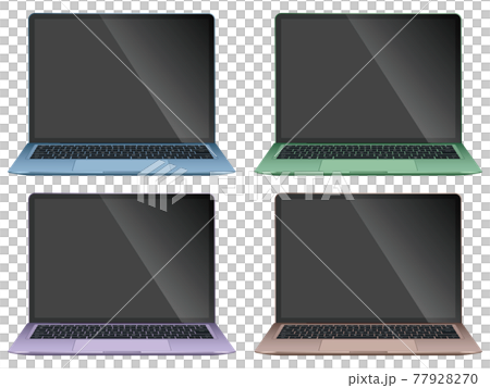 ノートパソコン　正面 77928270