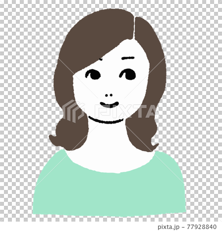 Smile woman icon Smile woman icon 77928840