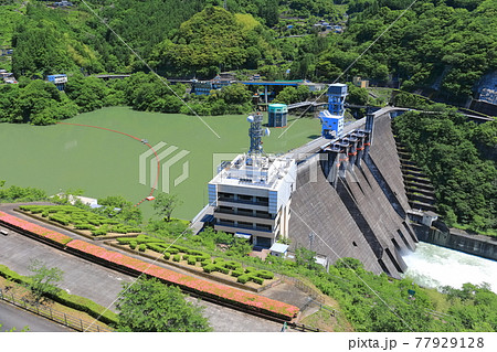 【高知県】新緑の大渡ダム 77929128