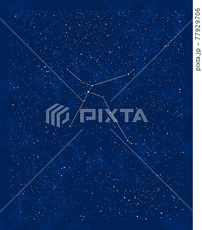 夏の星座：わし座と周辺の星 77929706