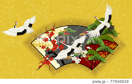 鶴　扇　松竹梅　金 77930039