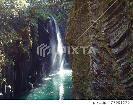 1月の高千穂峡 宮崎 1月の高千穂峡 宮崎 77931579