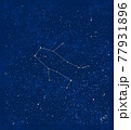 冬の星座：ふたご座と周辺の星 77931896