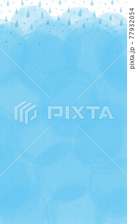 雨模様の長方形枠 77932054