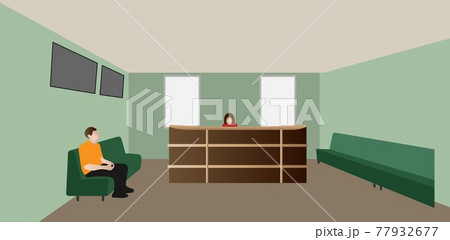 Icon of people waiting for a doctors appointment. Icon of people waiting for a doctors appointment. 77932677