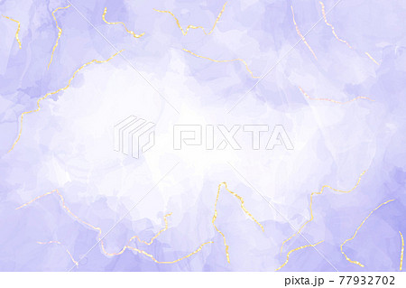 Abstract luxury lavender liquid watercolor background with golden cracks. Pastel violet marble alcohol ink drawing effect. Vector illustration design template for wedding invitation Abstract luxury lavender liquid watercolor background with golden cracks. Pastel violet marble alcohol ink drawing effect. Vector illustration design template for wedding invitation 77932702
