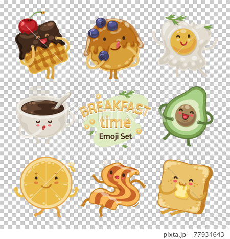 Breakfast Time Emoji Set Breakfast Time Emoji Set 77934643