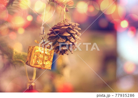 クリスマスオーナメント マツボックリ クリスマスオーナメント マツボックリ 77935286