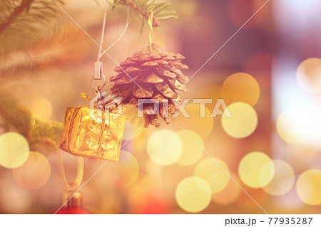 クリスマスオーナメント マツボックリ クリスマスオーナメント マツボックリ 77935287