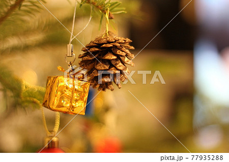クリスマスオーナメント マツボックリ クリスマスオーナメント マツボックリ 77935288