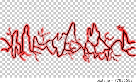 Red dark electric line 77935592