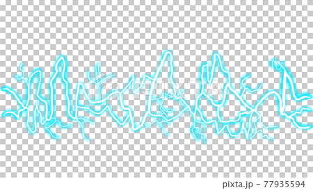 Blue electric line - Stock Illustration [77935594] - PIXTA