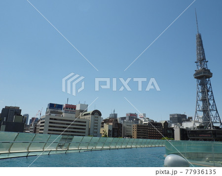 コロナ禍での名古屋テレビ塔とオアシス21水の宇宙船 コロナ禍での名古屋テレビ塔とオアシス21水の宇宙船 77936135