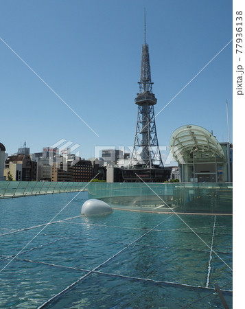 コロナ禍での名古屋テレビ塔とオアシス21水の宇宙船 3 77936138