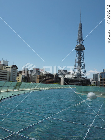 コロナ禍での名古屋テレビ塔とオアシス21水の宇宙船 7 77936142