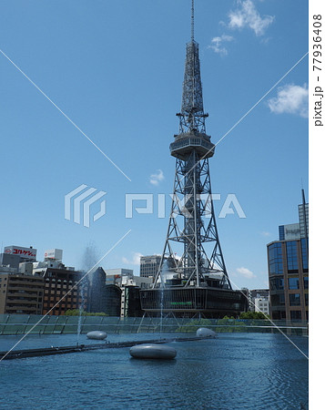 コロナ禍での名古屋テレビ塔とオアシス21水の宇宙船 8 コロナ禍での名古屋テレビ塔とオアシス21水の宇宙船 8 77936408